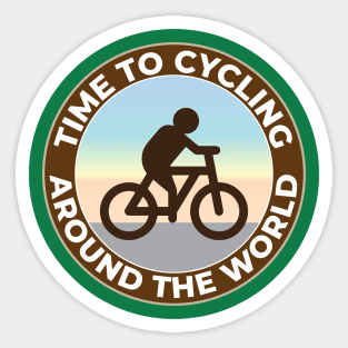 Time to cycling Sticker